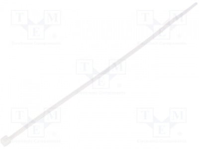 Кабелни превръзки 100бр CV-165 Кабелнa превръзкa; L:165mm; W:2,5mm; Цвят: натурален; 78,5N